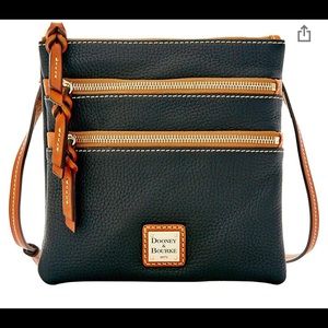 Dooney & Bourke Pebble Grain Triple Zip Purse